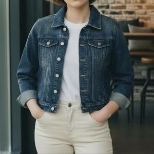 Blue Age Blue Denim Jacket 100% Cotton Size Medium NEW